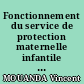 Fonctionnement du service de protection maternelle infantile au Gabon.