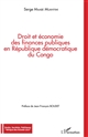 Droit et économie des finances publiques en République démocratique du Congo
