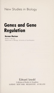 Genes and gene regulation