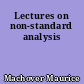 Lectures on non-standard analysis