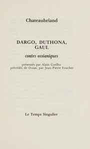 Dargo, Duthona, Gaul : contes ossianiques : [d'après la version de James Mac Pherson]