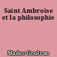 Saint Ambroise et la philosophie