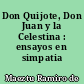 Don Quijote, Don Juan y la Celestina : ensayos en simpatia
