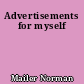 Advertisements for myself