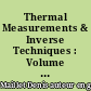 Thermal Measurements & Inverse Techniques : Volume 2 : Tutorials : Roscoff, June 13-18, 2011