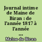 Journal intime de Maine de Biran : de l'année 1817 à l'année 1824 : 2