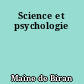 Science et psychologie
