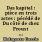 Das kapital : pièce en trois actes : pécédé de Du côté de chez Proust : impromptu en un acte