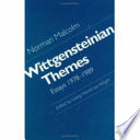 Wittgensteinian themes : essays, 1978-1989