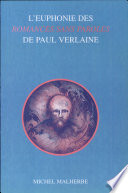 L'Euphonie des "Romances sans paroles" de Paul Verlaine