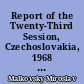 Report of the Twenty-Third Session, Czechoslovakia, 1968 : Proceedings of section 8 : Genesis and classification of sedimentary rocks