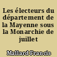 Les électeurs du département de la Mayenne sous la Monarchie de juillet