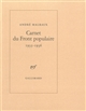 Carnet du Front populaire : 1935-1936