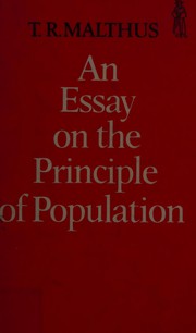 An Essay on the principle of population
