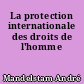 La protection internationale des droits de l'homme