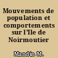 Mouvements de population et comportements sur l'Ile de Noirmoutier
