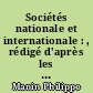 Sociétés nationale et internationale : , rédigé d'après les notes... de M. Philippe Manin,... [Licence 1re année. 1970-1971.]