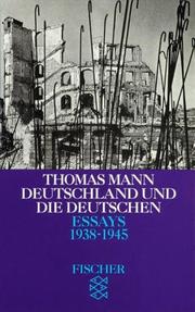 Essays : Bd. 5 : Deutschland und die Deutschen, 1938-1945