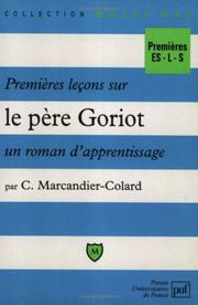 Premières leçons sur "Le Père Goriot", un roman d'apprentissage