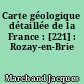 Carte géologique détaillée de la France : [221] : Rozay-en-Brie