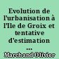 Evolution de l'urbanisation à l'Ile de Groix et tentative d'estimation de sa capacité d'accueil