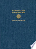 A reference guide for English studies