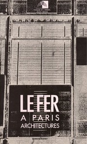Le Fer à Paris : architectures : exposition... présentée au Pavillon de l'Arsenal, [Paris], du 9 mars au 21 mai 1989...