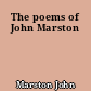 The poems of John Marston