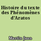 Histoire du texte des Phénomènes d'Aratos