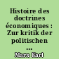 Histoire des doctrines économiques : Zur kritik der politischen Oekonomie : 8 : De Ricardo à l'Economie vulgaire