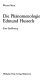 Die Phanomenologie Edmund Husserls : eine Einführung