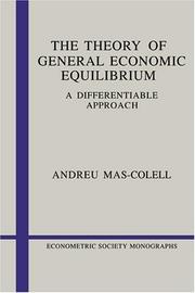 The theory of general economic equilibrium : a differentiable approach