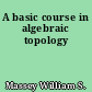 A basic course in algebraic topology
