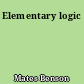 Elementary logic