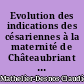 Evolution des indications des césariennes à la maternité de Châteaubriant : étude rétrospective des années 1992-1993-1994 et 1998-1999-2000