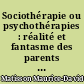 Sociothérapie ou psychothérapies : réalité et fantasme des parents dans les troubles et le traitement des adolescents, essai de psychanalyse appliquée...