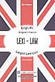 Lexi-loi : lexique juridique français-anglais : Lexi-law : english-french legal lexicon