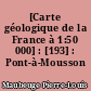 [Carte géologique de la France à 1:50 000] : [193] : Pont-à-Mousson