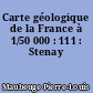 Carte géologique de la France à 1/50 000 : 111 : Stenay