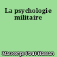 La psychologie militaire