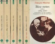 Bloc-notes : Tome I : 1952-1957