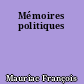 Mémoires politiques