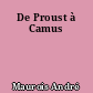 De Proust à Camus