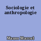Sociologie et anthropologie