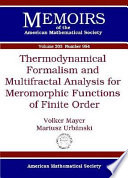 Thermodynamical formalism and multifractal analysis for meromorphic functions of finite order
