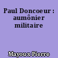 Paul Doncoeur : aumônier militaire