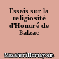 Essais sur la religiosité d'Honoré de Balzac