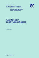 Analytic sets in locally convex spaces