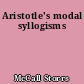 Aristotle's modal syllogisms