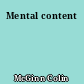 Mental content